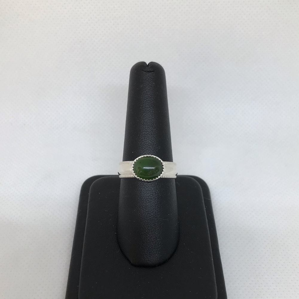 3.5Ct Nephrite Jade Ring Handmade